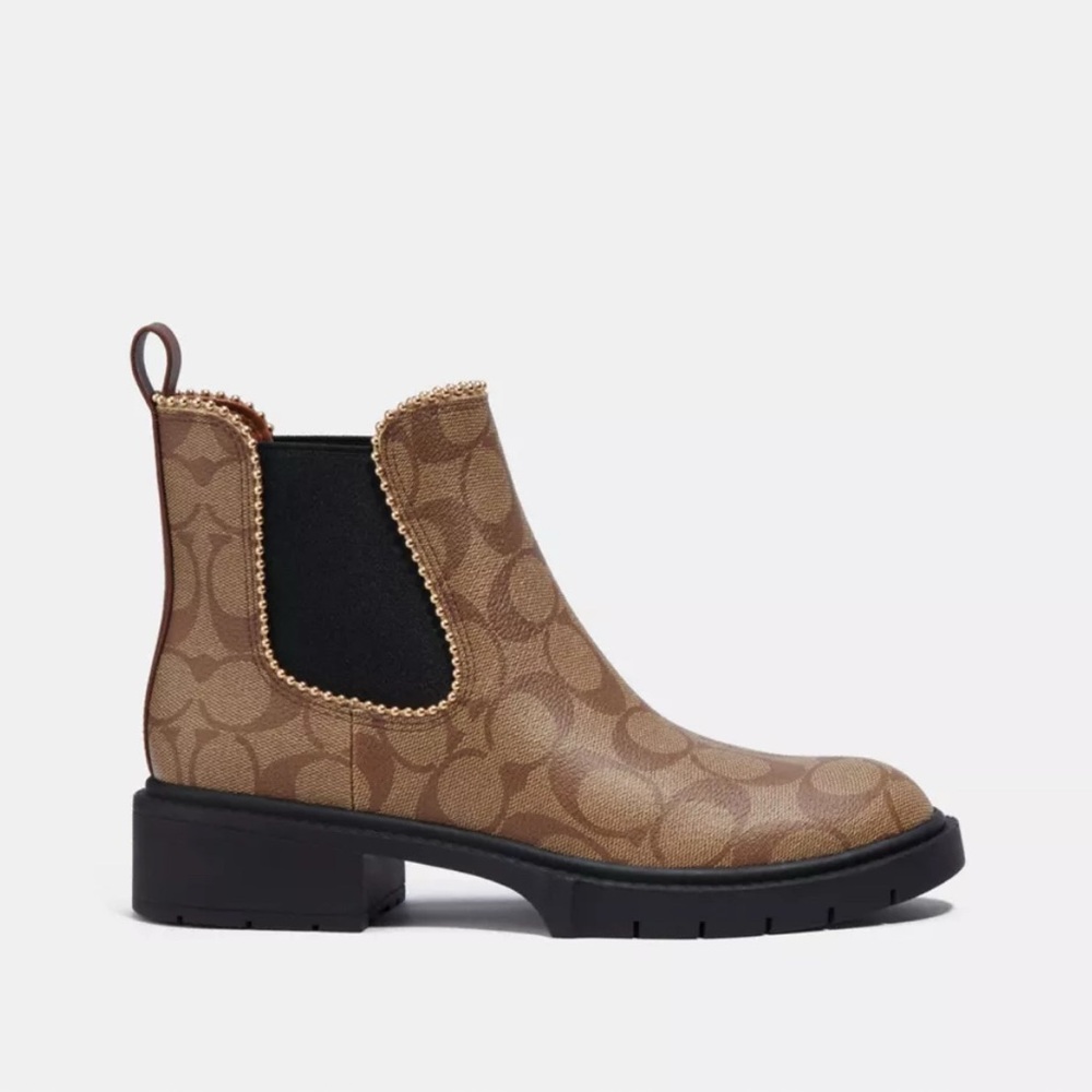 Coach Levy Bootie in Signature Canvas